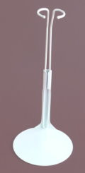 s2201 White Stands to suit Barbie, etc. POST PAID PRICES