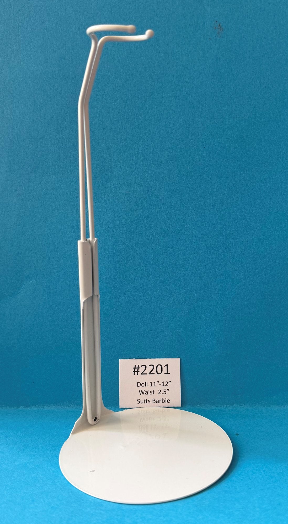 s2201 White Stands to suit Barbie, etc.  POST PAID PRICES