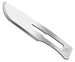 Scalpel Blades (Sealed and Sterile)  - 10 x #10,  to suit Handle #3